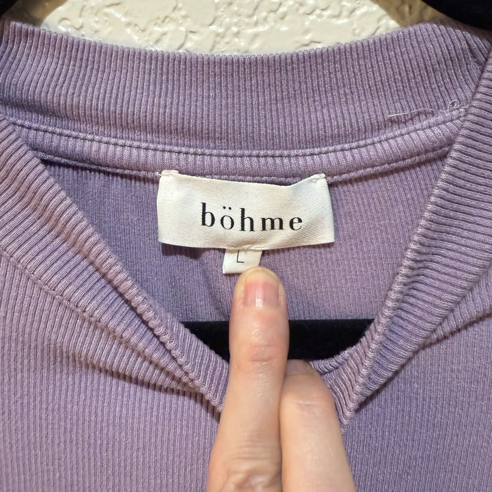 Boheme Lilac Cap Sleeve Bodysuit - Picture 3 of 4